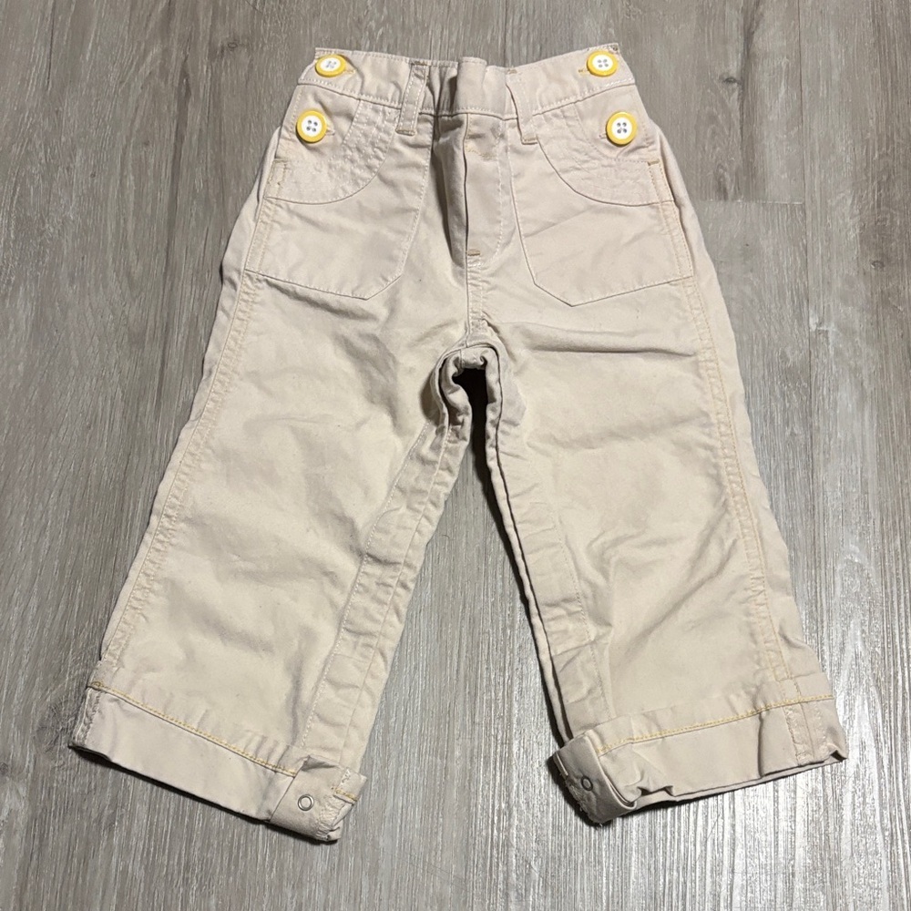 GAP Kids Beige Casual Bottoms with Button Accents